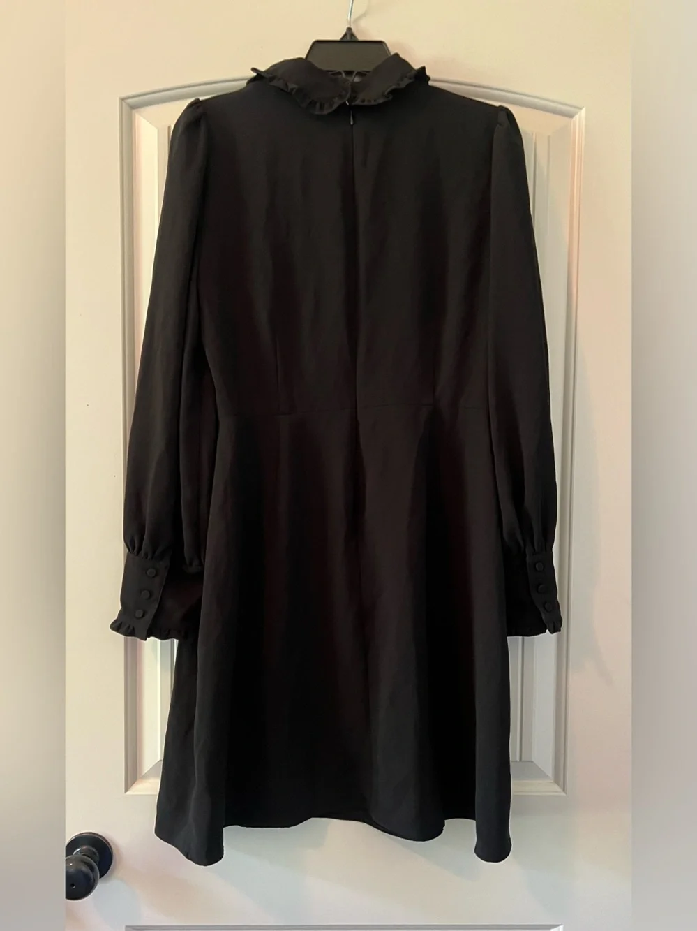 J.Crew A-line Dress With Ruffle Collar Wednesday Adam’s Dress Women’s Size 10